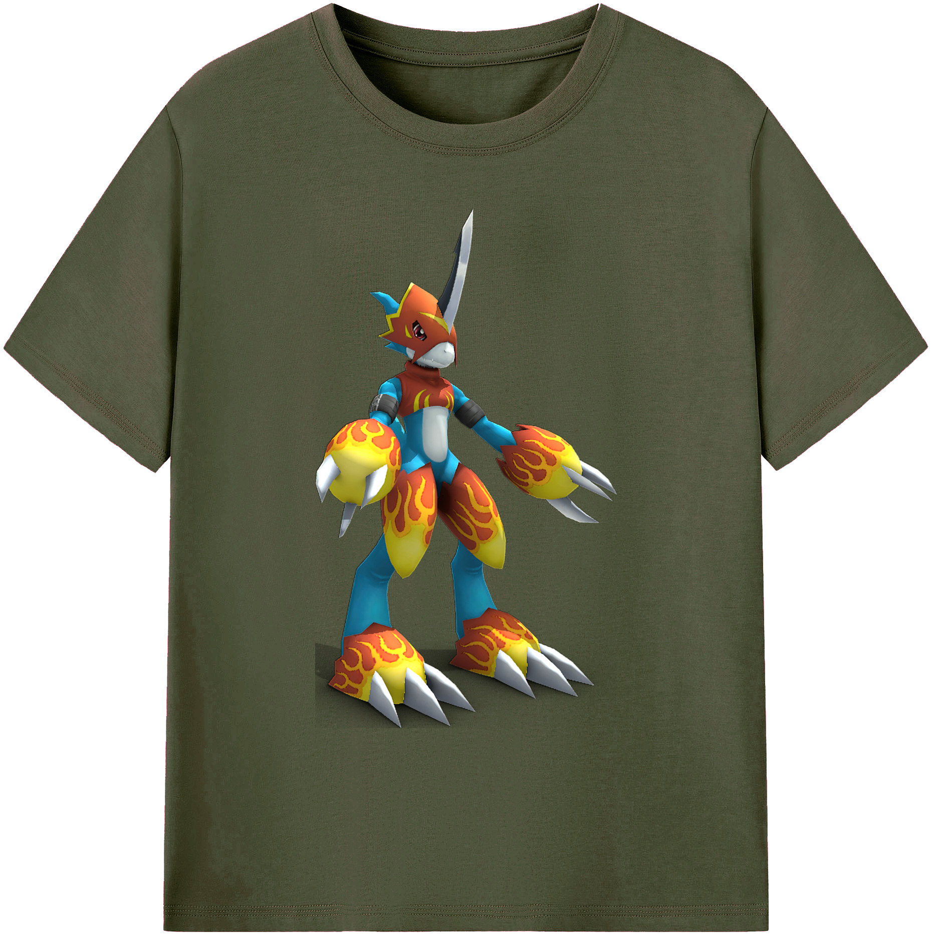 （画像用） Digimon デジタルモンスター/デジモン 綿100％ メンズ半袖Tシャツ｜肌触りやわらか＆通気性